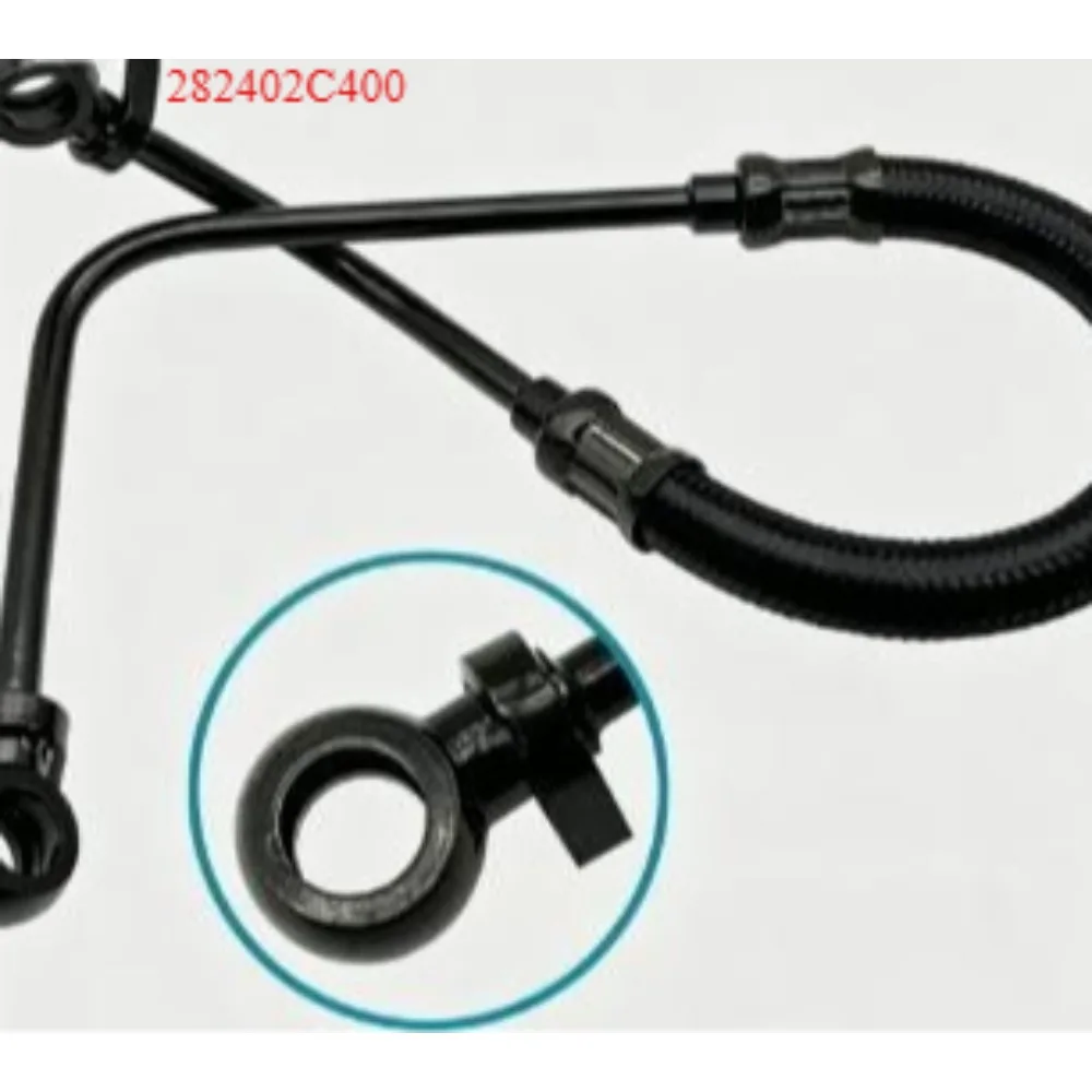 

282402C400 28240-2C400 1pc Automobile Turbocharger Oil Supply Line Inlet Pipe for Hyundai Genesis 2010 2011 2012 10-12 Coupe