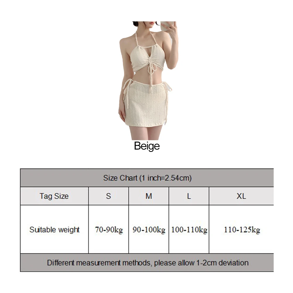 Costume da bagno Tankini in 3 pezzi in pizzo delicato da donna per uno stile da spiaggia Sexy