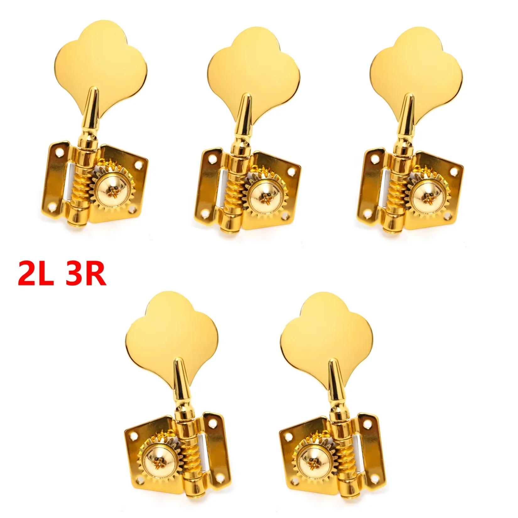 1:21 Open Gear Bass Guitar Tuners Tuning Pegs Machine Heads for Jazz PB Style Bass 3R3L 4R 4L 2R2L 3R2L 4R1L 1R4L 4R4L
