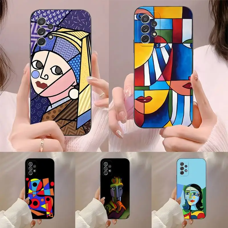 Picasso Abstract Art Phone Case Fundas For Samsung Note 20 10 Plus Ultraa Lite A81 J5 J7 2016 J6 J4 Pro Shockproof Cover