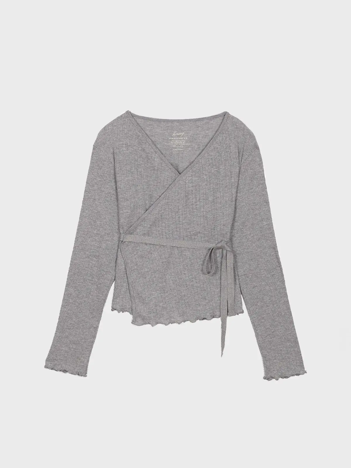 

Haag Official Knitted Eyelet Cardigan Set Sweet Sle Long Sve V-Ne Cotton Modal Blend Two-Piece Suite Summer Collection