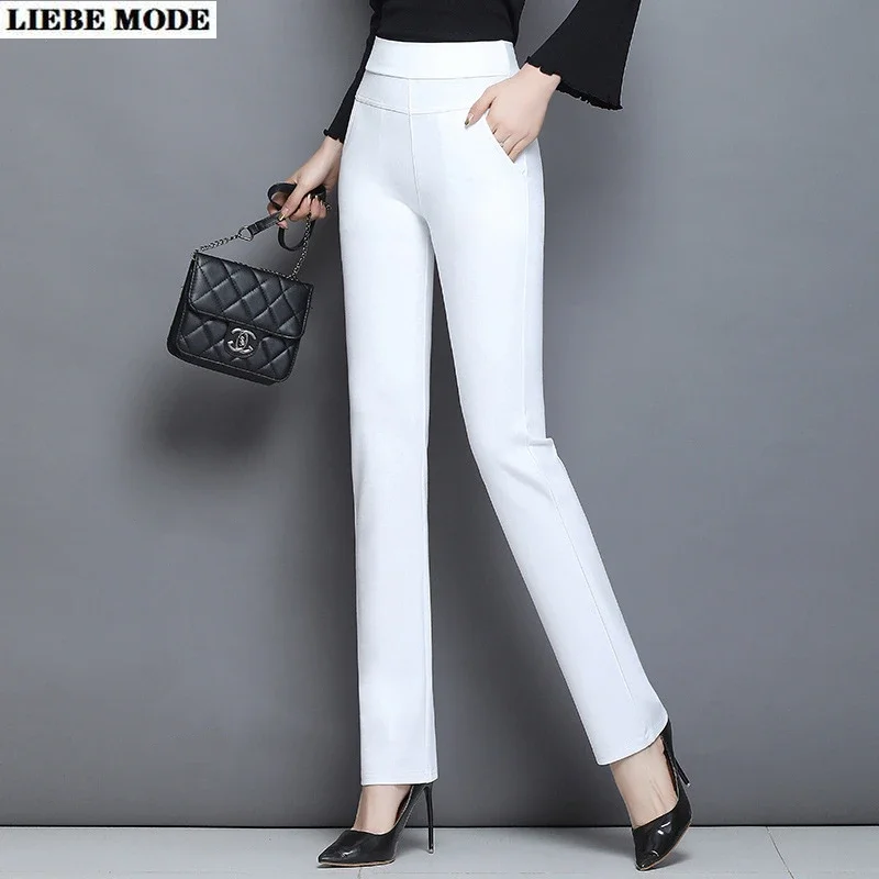 

Ladies Formal Leggings Work Pants Comfortable Office Overalls and Full Ankle Dress Casual Pants Women Bottoms Trousers