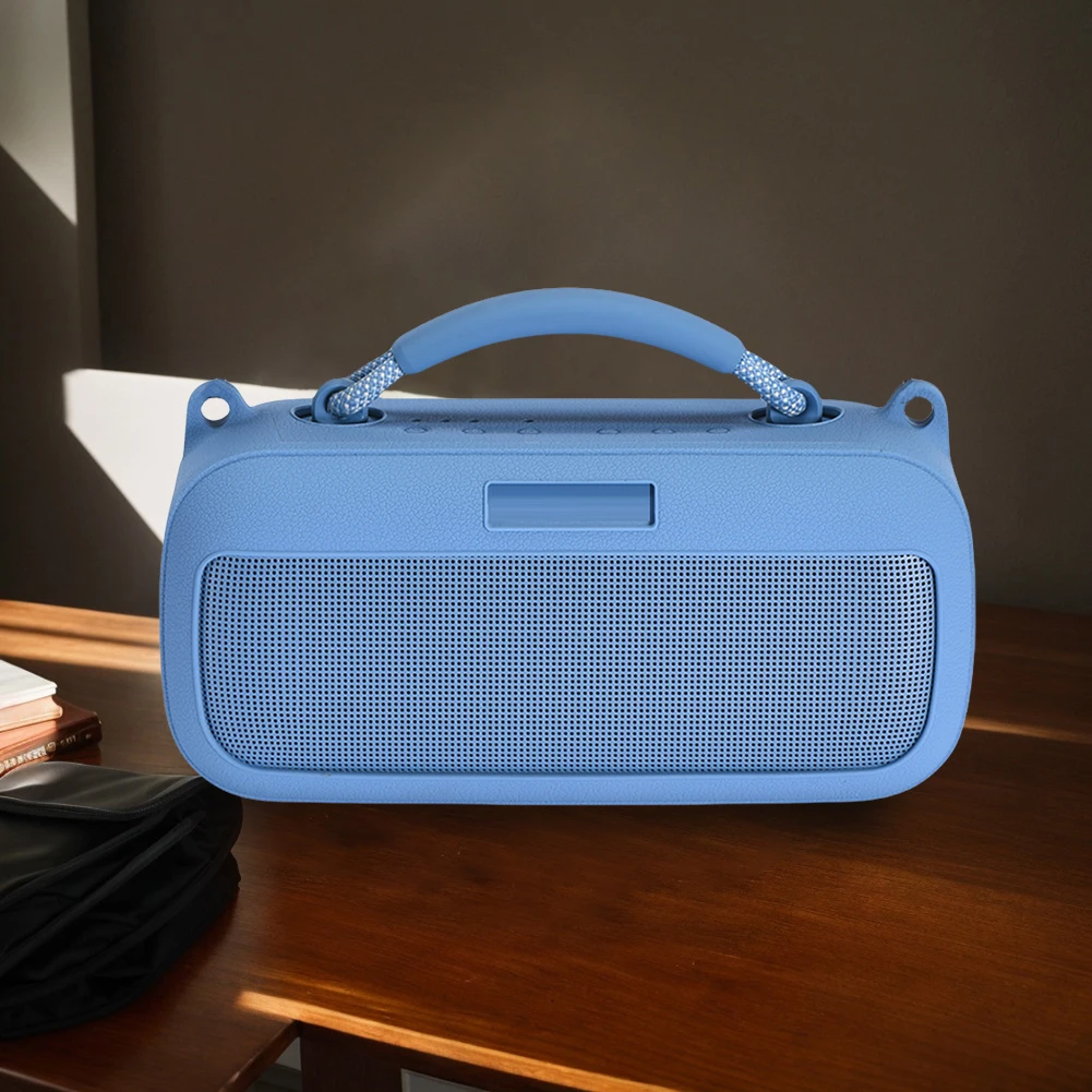 Casing Penutup Silikon Tas Pembawa Perjalanan Tahan Benturan Tas Kantong Speaker Kulit Pelindung untuk Speaker Portabel Bose SoundLink Max