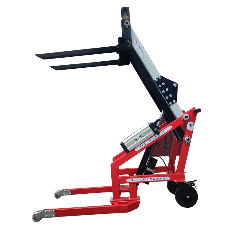 

Convenient crank arm simple electric lifting fork, small warehouse logistics stacking, hydraulic loading and unloading truck