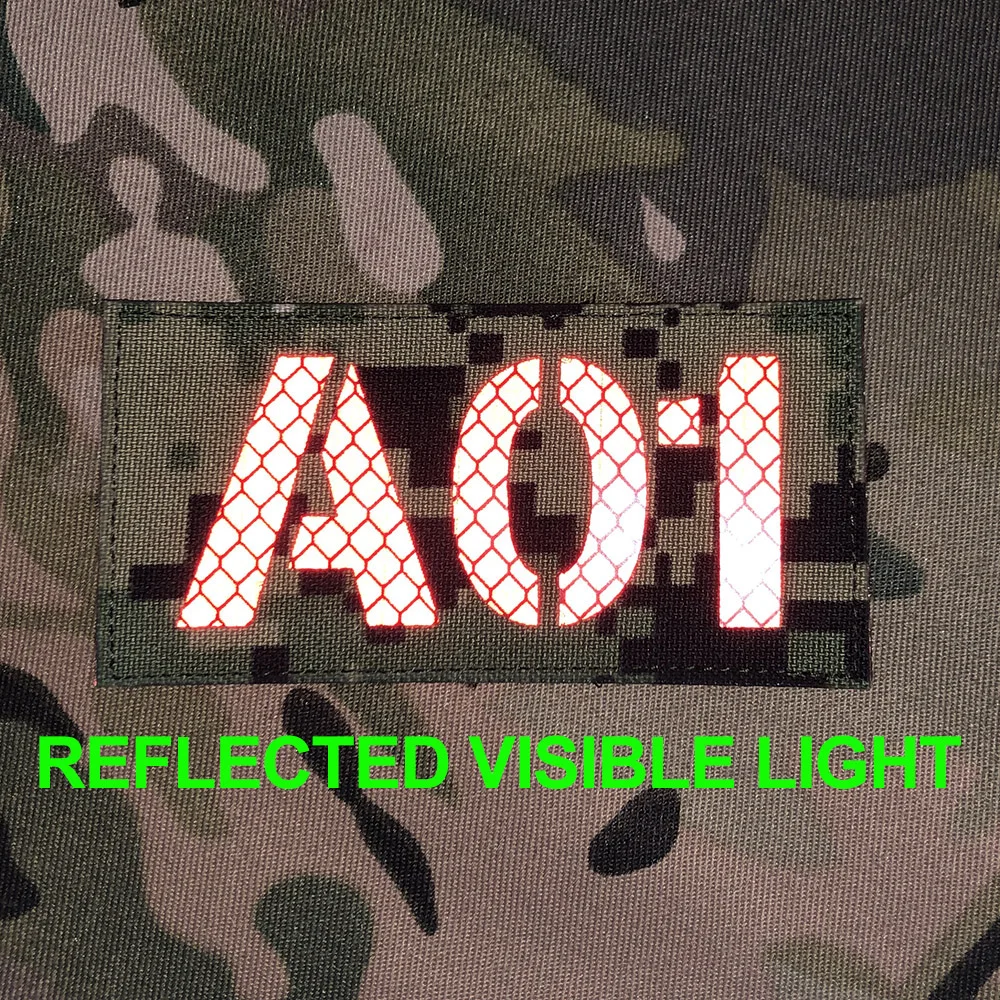 Reflective Material Laser Cutting Custom Patch Radio Call Sign Name Tapes Multicolor letters Morale Tactics Military Airsoft