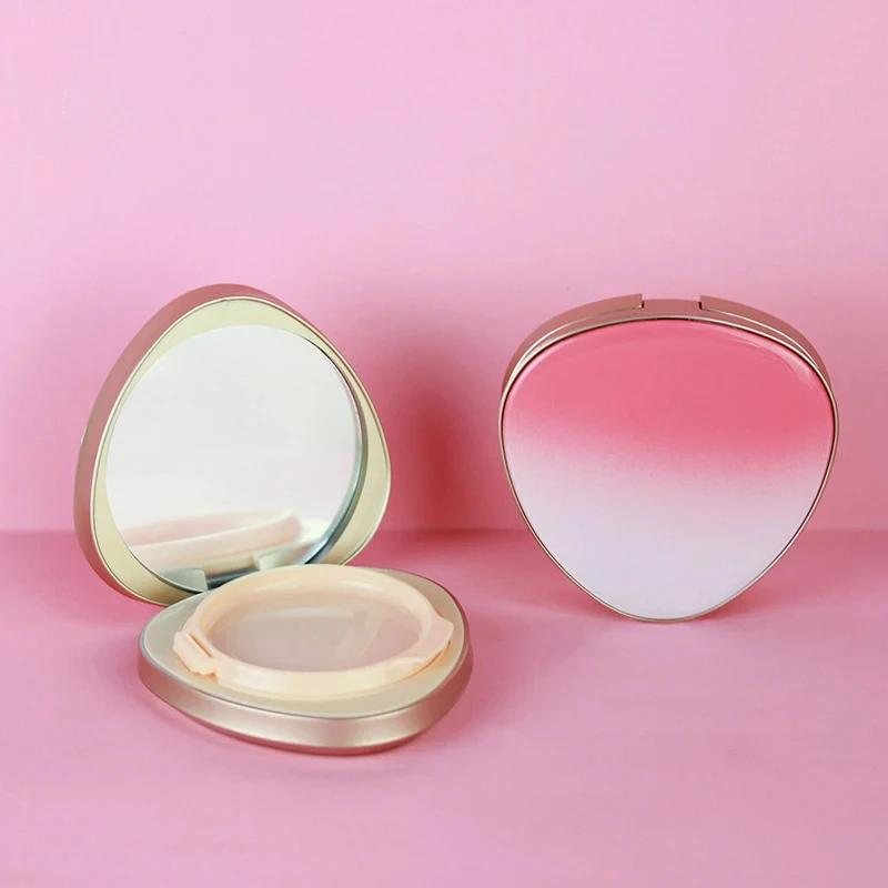 

Empty Air Cushion Puff Box heart-shaped Portable Cosmetic Makeup Case Container With Mirror for Bb Cream Foundation DIY Box