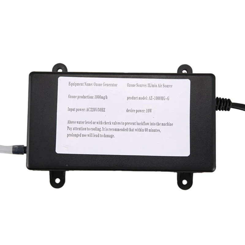 Generator ozon portabel 220V 1000Mg Ozonizer pembersih udara perawatan pembersih sayuran buah, pembersih steker EU