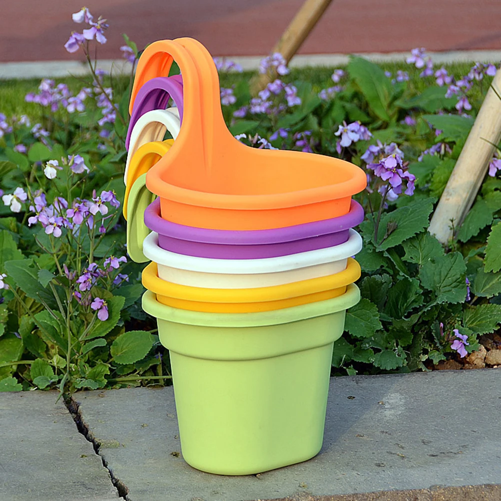 

Wall Hanging Flower Pot Flowerpot Rack Farmhouse Indoor Pots Basket Pendant Plant Outdoor Balcony Baskets