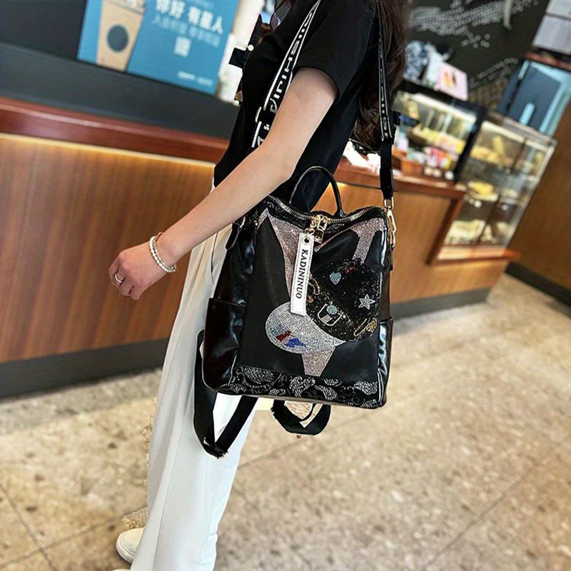 New style lady bag fashionable backpack computer bag commuting to work class travel large capacity backpack