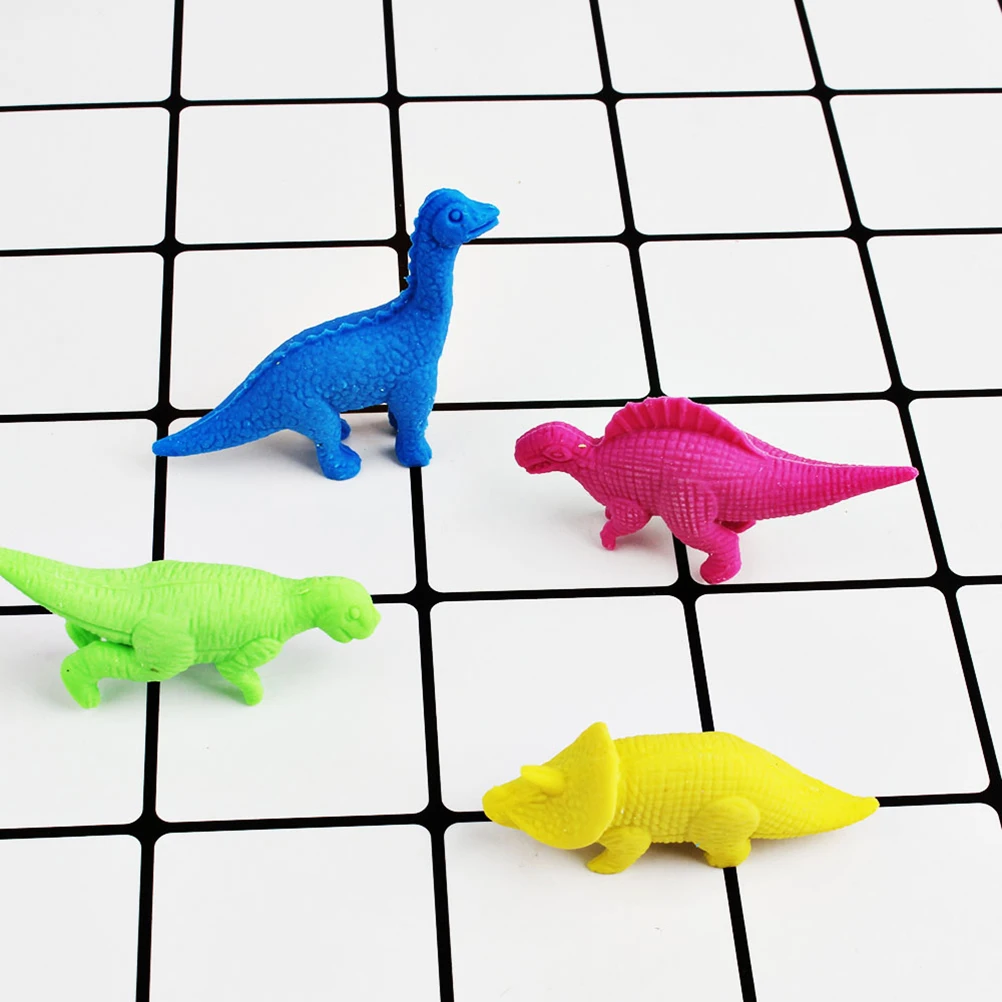 

30 Pcs Dinosaur Eraser School Supplies Fun Erasers Imitated Cute Animal Cartoon