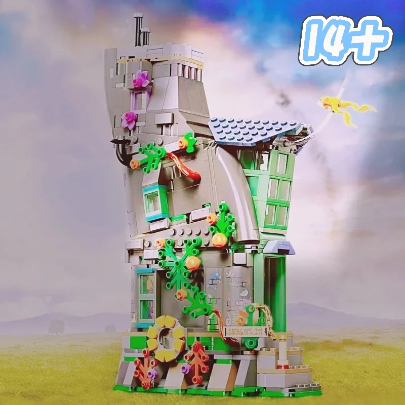 Realistic Residential Model Building Blocks 764PCS Magic Theme Full Set Assembled Artwork In Stock Holiday Gifts for Adults Fans