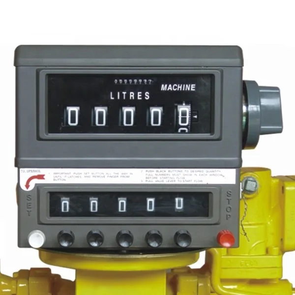 High Accuracy Positive Displacement Flow Meter for Petroleum Chemical Food Industry with mechanical printer