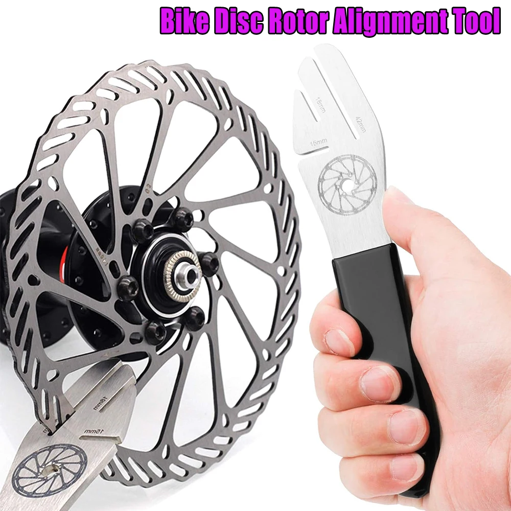 3 Opening 189mm Length Stainless Steel Disc Rotor Alignment Tool Bike Disc Correction Wrench Rotor Truing Fork Bicycle Repair