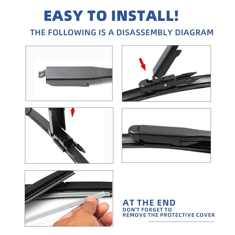 شفرات الممسحة الأمامية والخلفية LHD لسيارة Ford Kuga MK 2 Escape C520 2012 - 2018 2013 2014 2015 2016 2017 ملحقات الزجاج الأمامي 28 "28" 11" #5