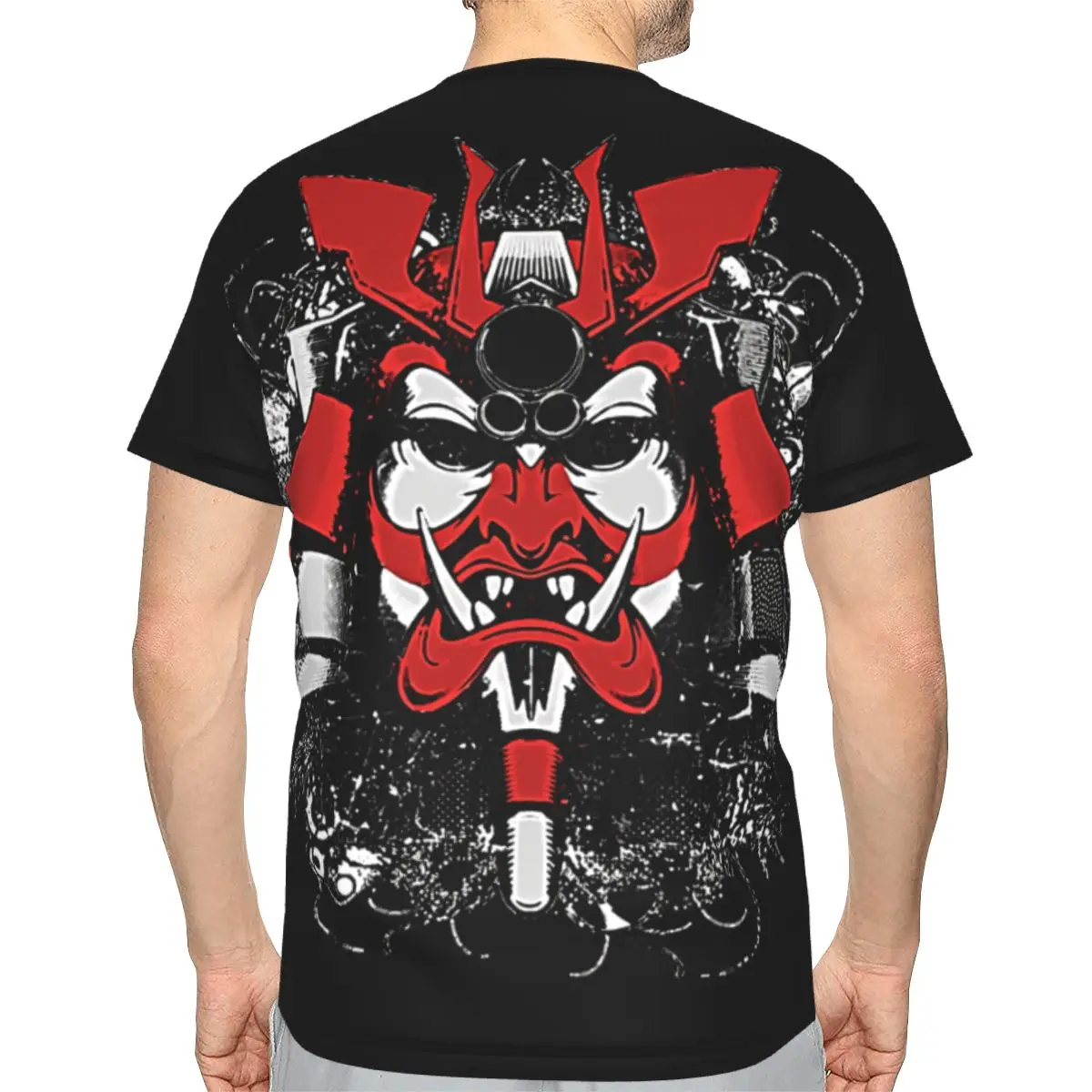 Tattoos Art TShirt for Men Yakuza Mask Basic Casual Tee Thin T Shirt High Quality New Design