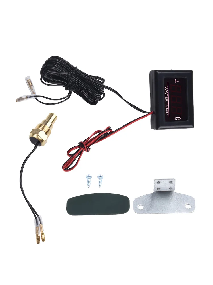 Robust Digital Water Temperature Gauge Kit with Sensor for Reliable For Car Engine Monitoring Featuring 1% Accuracy