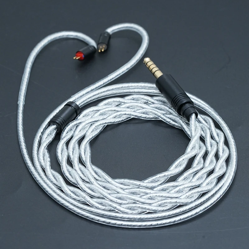 XINHS K12 2-adriges, hochreines, silber-palladiumbeschichtetes Kopfhörer-Upgrade-Kabel – Detail 8