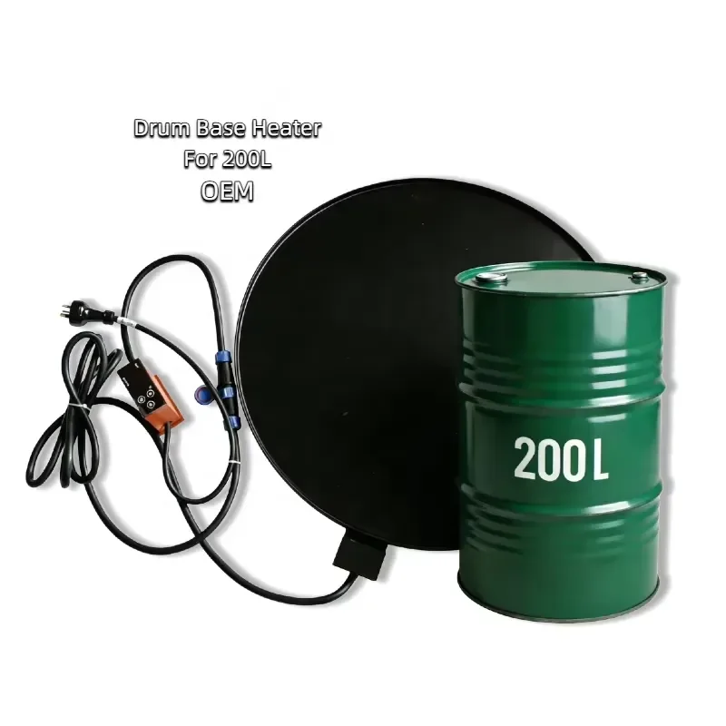 Diameter 560mm Industrial Electric Induction Heater Silicone Rubber Heating Plate Round Oil Drum Bottom Heating Even Heating