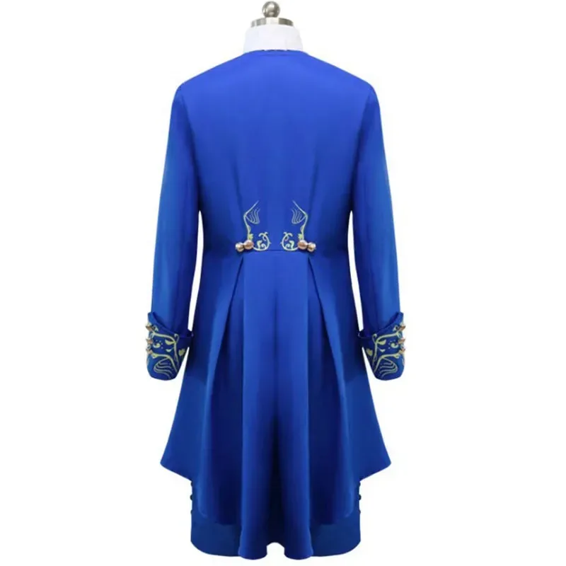

Beauty and The Beast Costume Adults Prince Adam Cosplay Uniform Coat Mask Suits for Men Halloween Carnival Party Clothesf;5,m'7