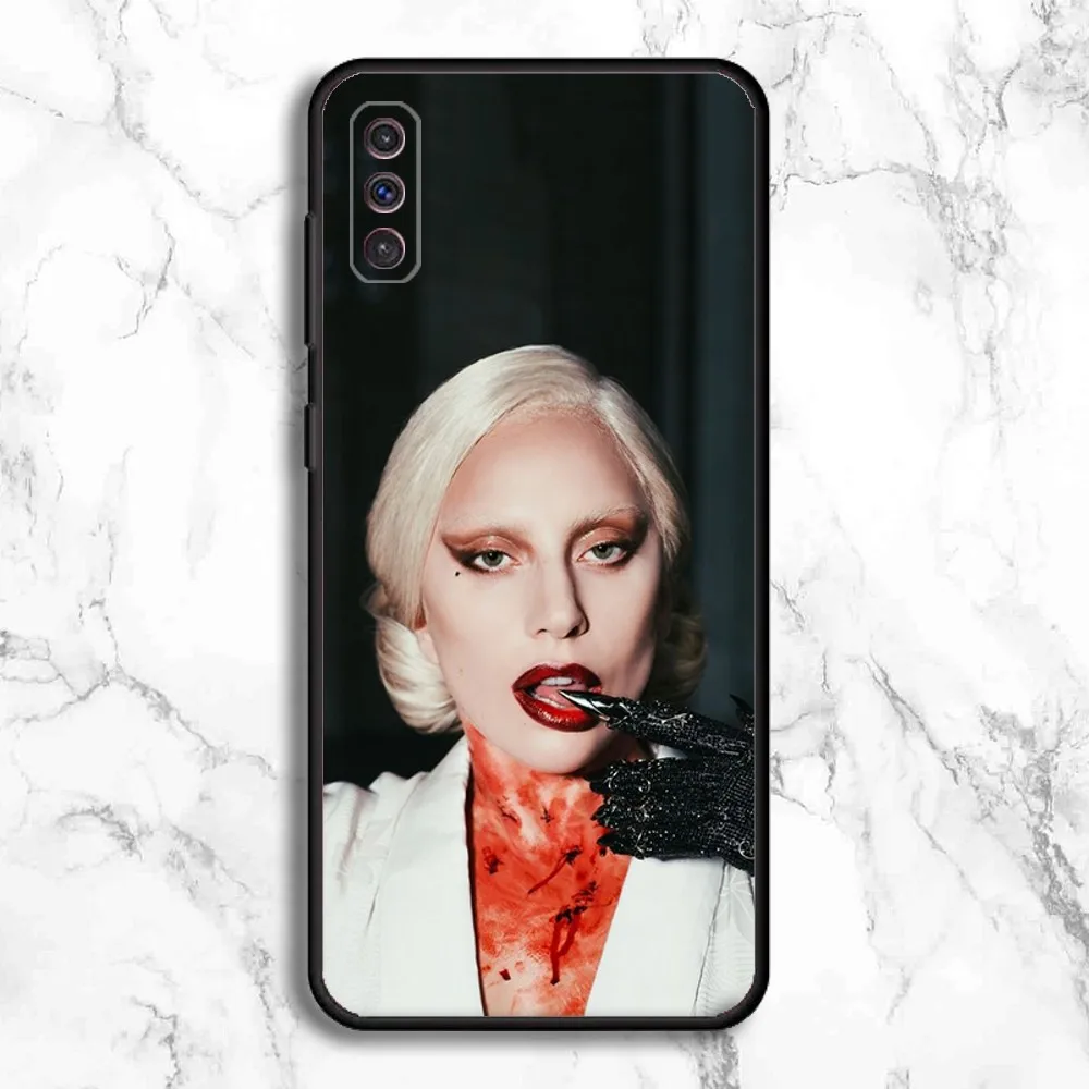 Singer L-Lady Gaga Phone Case For Samsung Galaxy A13,A21s,A22,A31,A32,A52,A53,A71,A80,A91 Soft Black Phone Cover