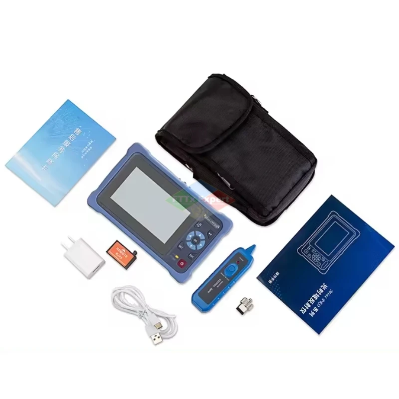 Imagem -06 - Fibra Óptica Reflectometer com Touch Screen Vfl Ols Opm Ethernet Cabo Tester Nk4000 Otdr 13101550nm 2624db