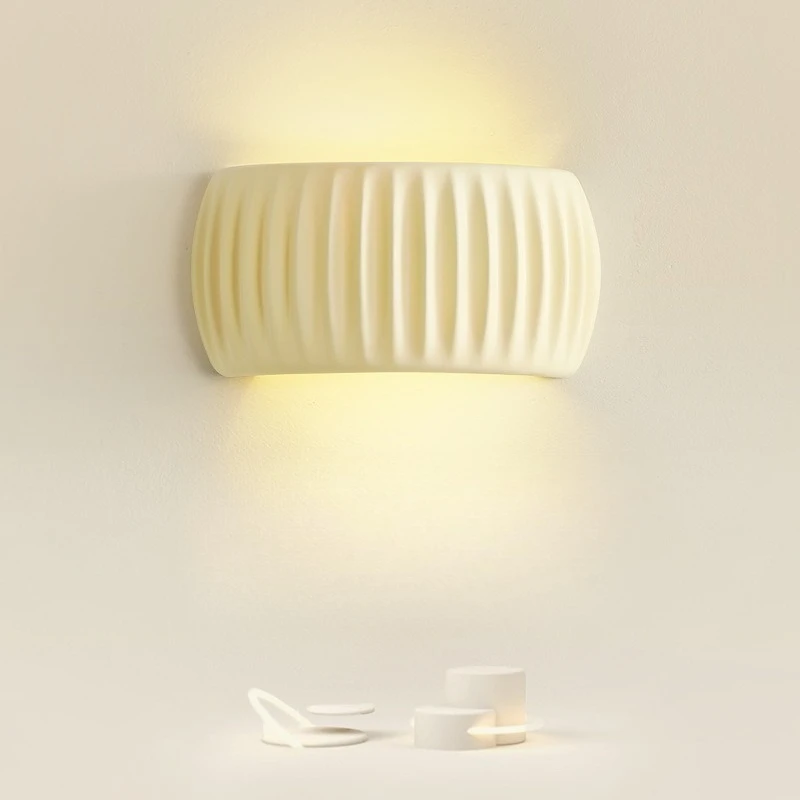 الفرنسية الأوروبية الراتنج غرفة نوم السرير الممر ضوء شرفة غرفة المعيشة غرفة الطعام بسيطة الحديثة الجدار مصباح #1