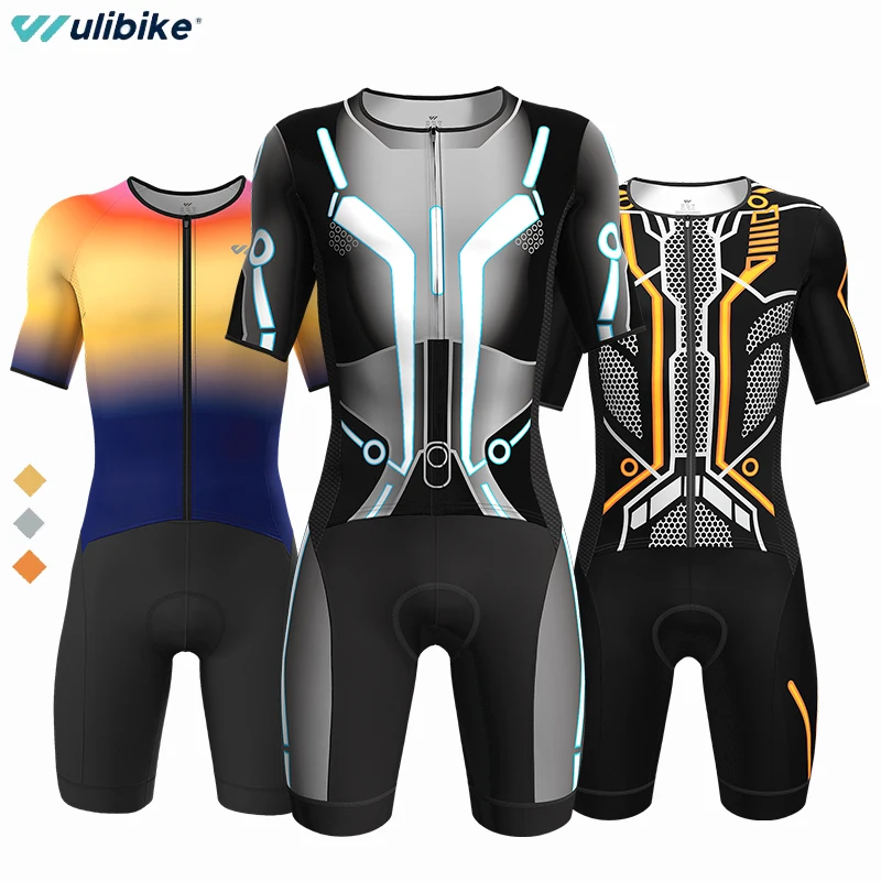 

Wulibike Tron Triathlon трикотажная одежда для плавания 2020 профессиональная команда триатлона Мужская одежда для велоспорта купальник для бега