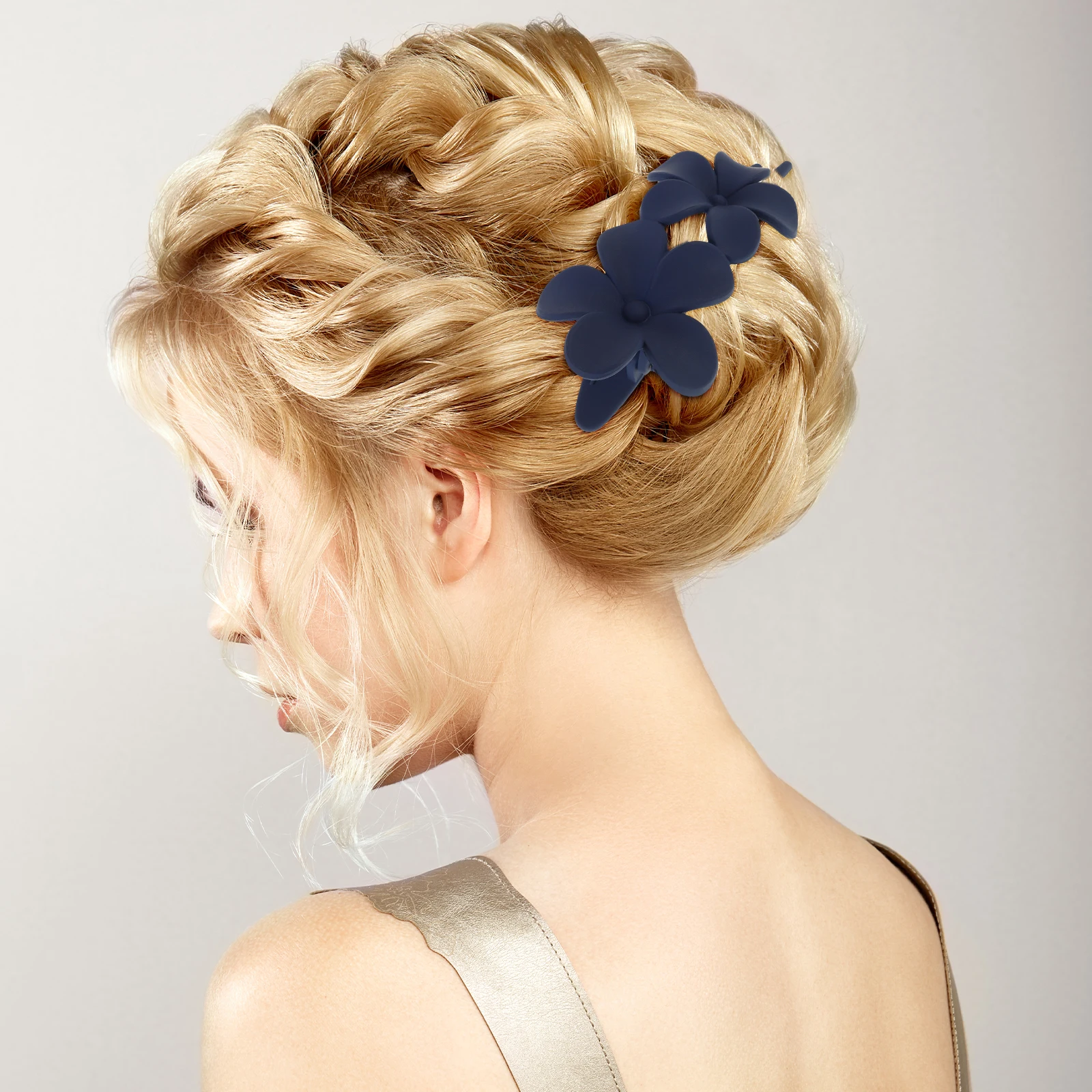 

Flower Clip Hair Aesthetic Clips Colorful Flat for Women Cute Claw Acrylic Girl