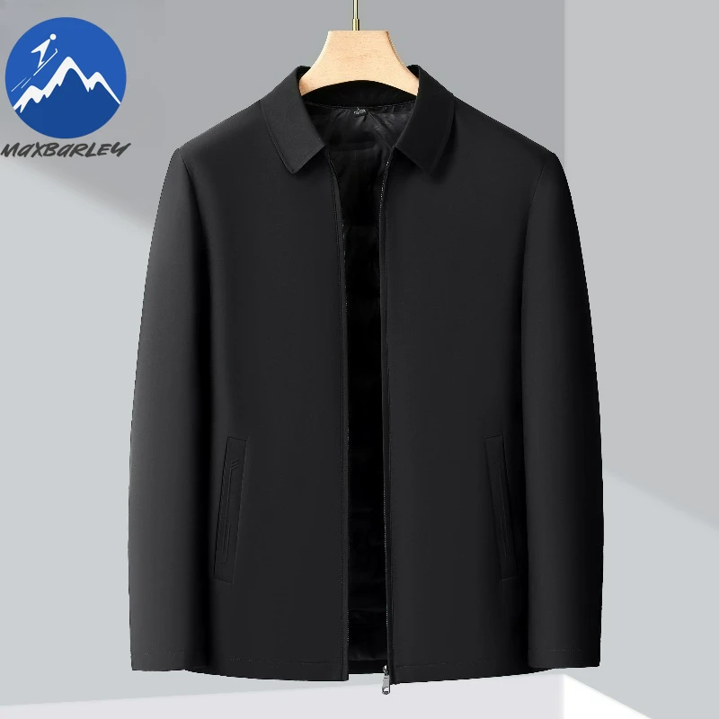 Maxbarley Men Down Jacket Detachable Inner Layer Outdoor Working Lightweight Puffer Jacket Casual Business Thickened Winter Coat