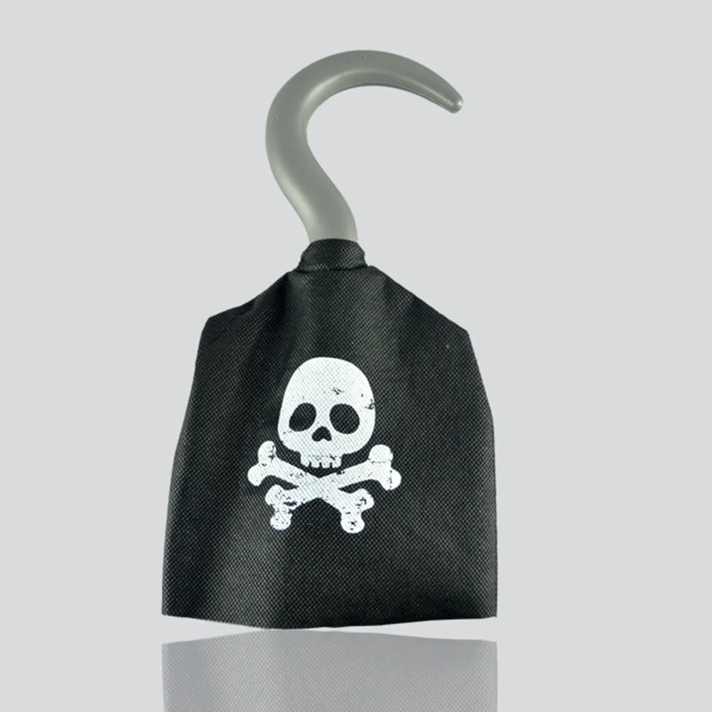 

4Pcs Pirate Theme Party Set Eye Patches Headdress Hook Knife Halloween Cosplay Props Pirate Props Halloween Party Supplies