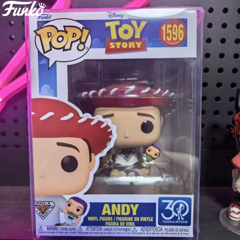 

Kawaii Toy Story Andy Vinyl Q Version Action Figure Disney Funko Pop Sculpture Doll Decor Ornament Toys Limited Edition Collect