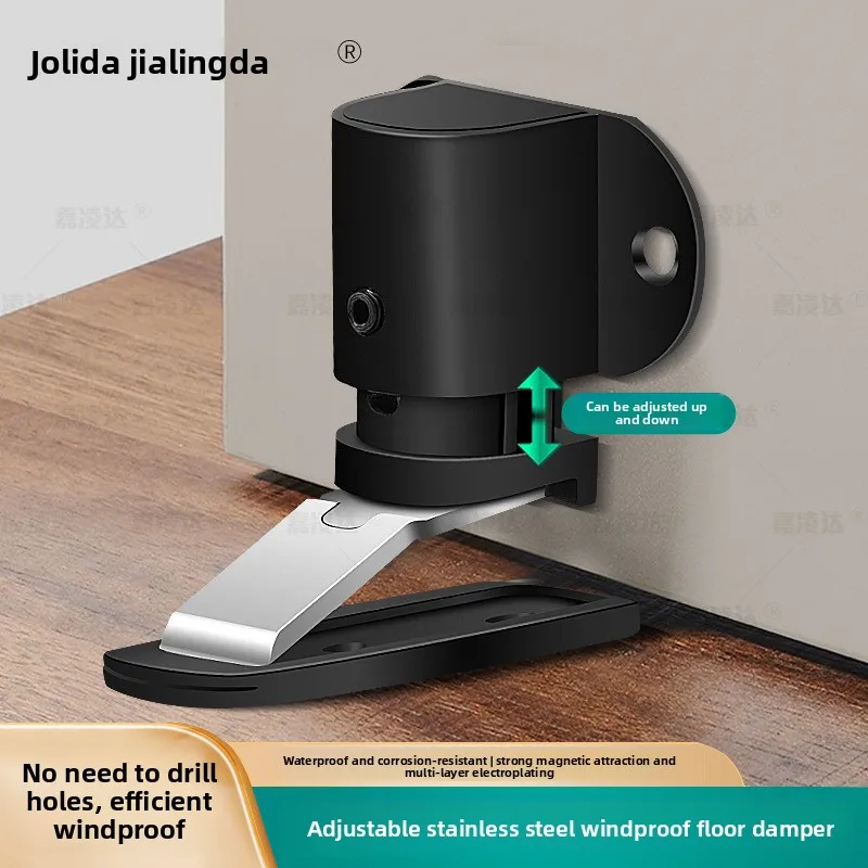 Heavy Duty Upgraded Strong Magnetic Invisible Floor Door Stopper Anti Collision Silent Suction Resistor for Toilet Bathroom Door