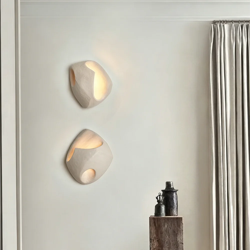 

Retro Industrial LED Wall Lamp Wabi Sabi Indoor Home Decoration for Corridor Hotel Room Bathroom Indoor Concrete Wall Lamp