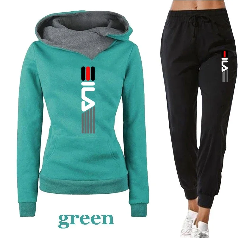

Spring and Autumn Women's Sportswear, Hooded Sportswear, Two-piece Set, Sportswear, Casual Trousers, Sportswear Trousers, Women'