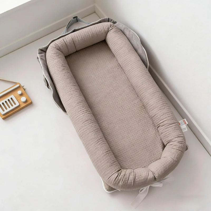 

2026 New Lightweight Baby Sleeping Bags Portable Bed Crib Washable Detachable Travel Nest for Infants