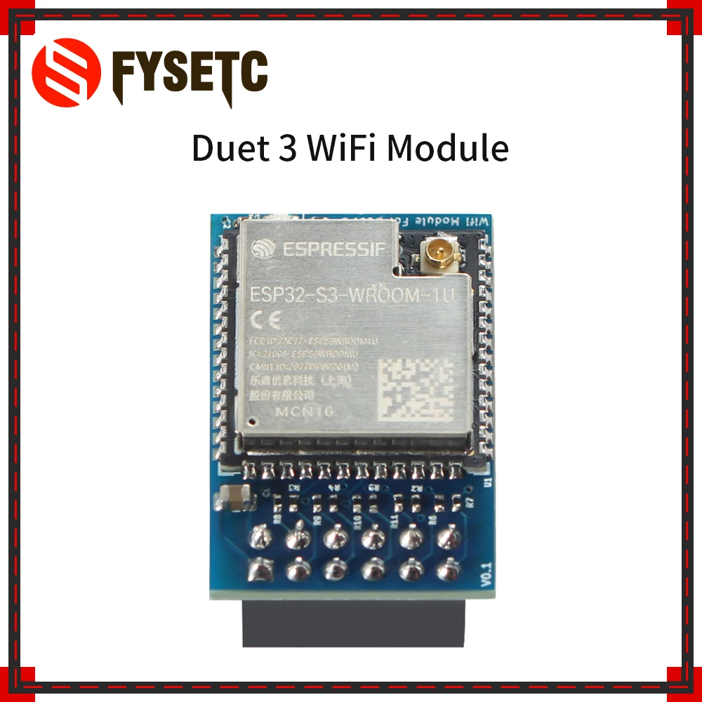 

Duet3 Wifi Module Based on ESP32 S3 Module for Duet 6HC Motherboard Replace the Ethernet or SBC Interface for the Duet3 Mainboar