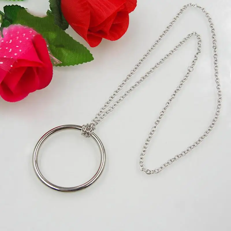 1~10PCS Ring Chain Metal Trick Props Knot Tomorrow Ring Necklace Iron Ring Holiday Gift Toy Prop Kid