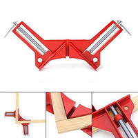 BAAG-4Pcs 90 Degree Right Angle Clip Picture Frame Clamp Fixed Woodworking Frame Clamp For Glass Holder
