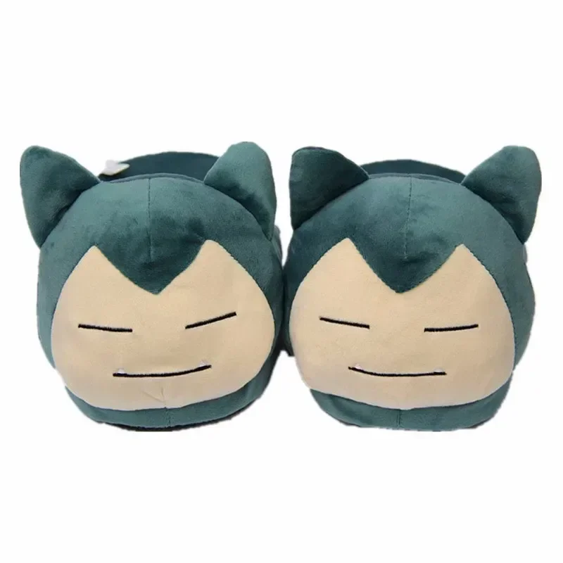 Zapatillas de invierno de Pokémon Gengar Snorlax, plantilla suave, zapatos gruesos para el hogar, zapatillas cómodas antideslizantes para interiores, 280MM