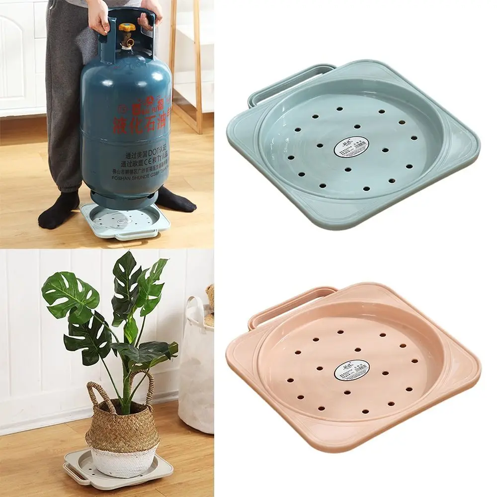 

Gas Tank Move Multifunctional Flower Plate Holder Plastic With Wheel Flower Plate Base Tank Tray Transport Stand