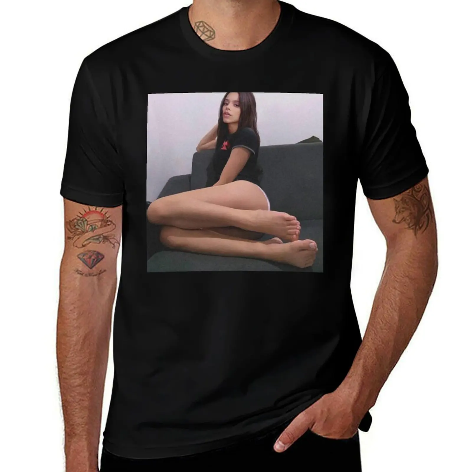 Jenna Ortega (Pin-Up Poster #2; Hot Shots Collection) T-Shirt tees luxury designer summer 2025 shirts graphic tee men