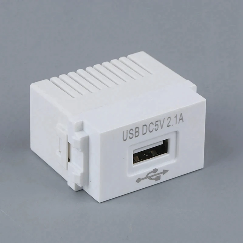 2X Panel pengisi daya telepon USB, modul daya 220V soket 5V Transformer 2,1 A pengisian USB soket daya adaptor sakelar