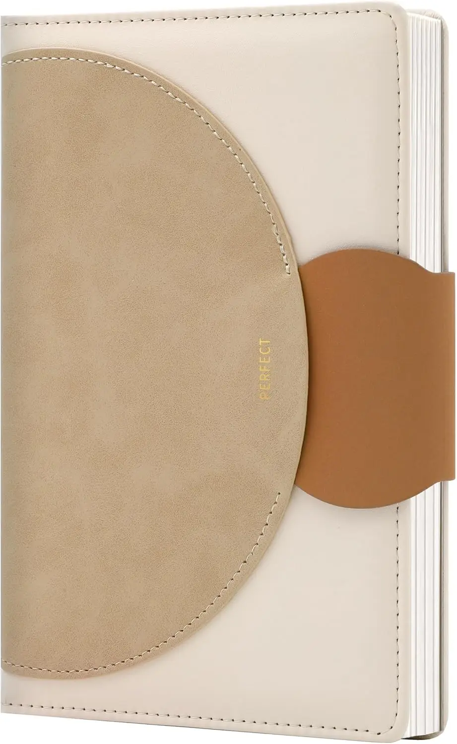 

Премиальный женский ежедневник с обложкой из коричневой кожи, формат А5, с застежкой-пряжкой, бумага 100 г/м², для записей.