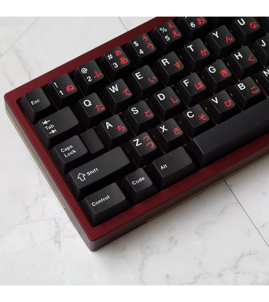 

Black Red Sun Russian PBT Sublimation Original Factory 689807587 Customized Keycaps