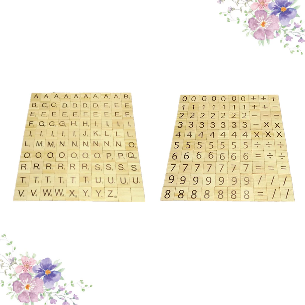 

Early Education Puzzle Wood Piece Game Wooden Blocks Box English Alphabet Chips