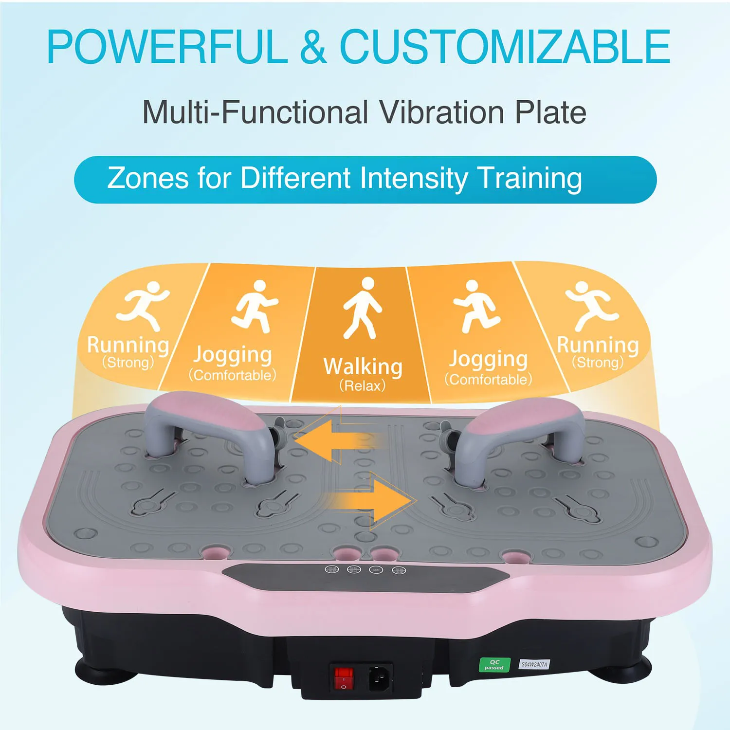 Crazy Fit ABS Electric Body Fitness Vibration Machine Vertical Plate Vibration Platform for Home Use