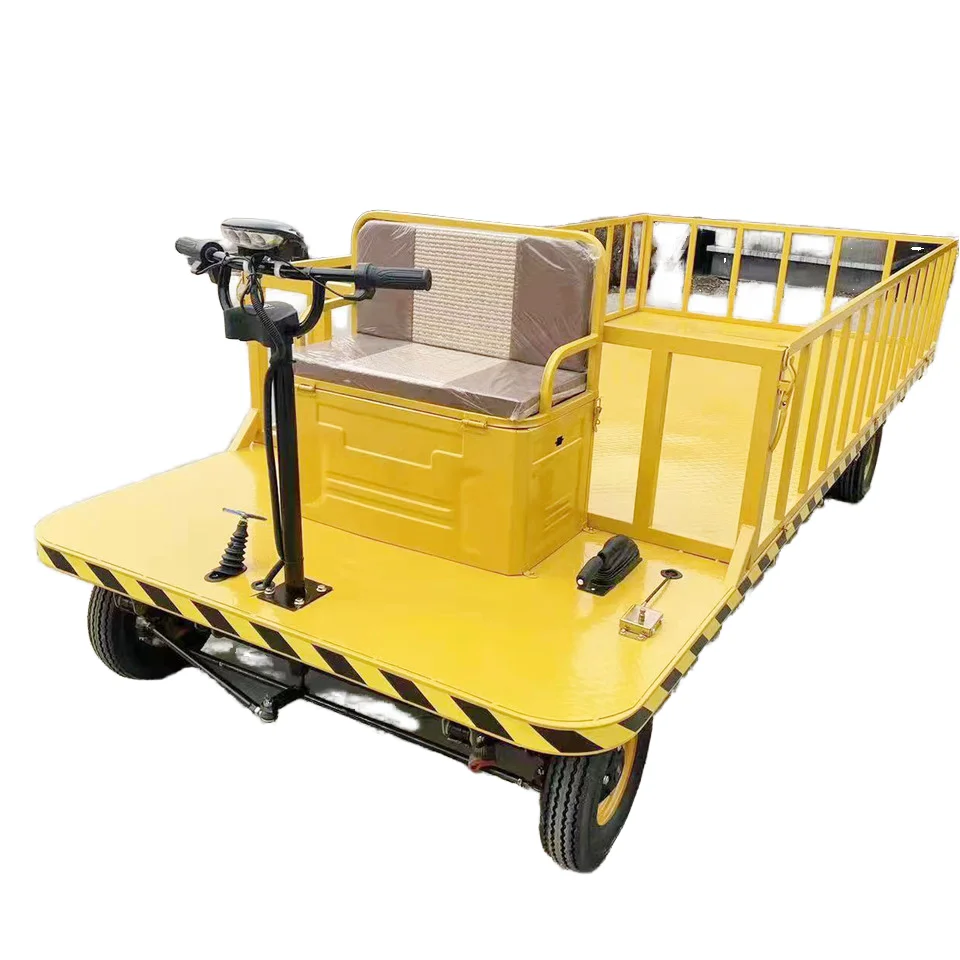 

Convenient Electric Warehouse Transport Flatbed Multi-functional Four-wheel Truck Electric Flat Car