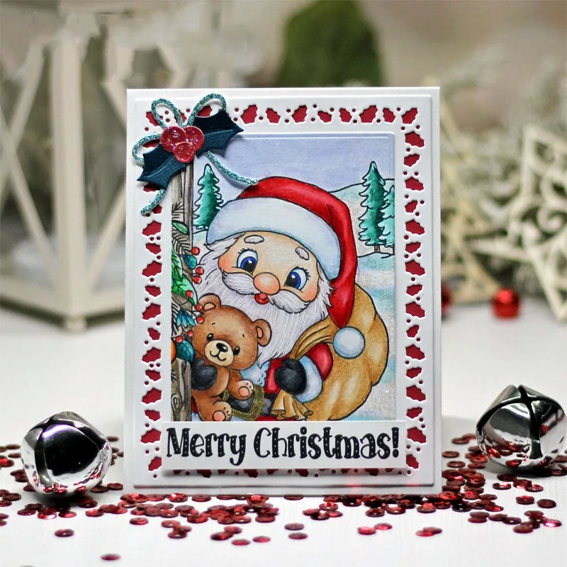 2024 Boże Narodzenie Santa Sweet House Woods Clear Stamps Scrapbook Embossed Handcraft Paper Card Album Craft Template Decoration