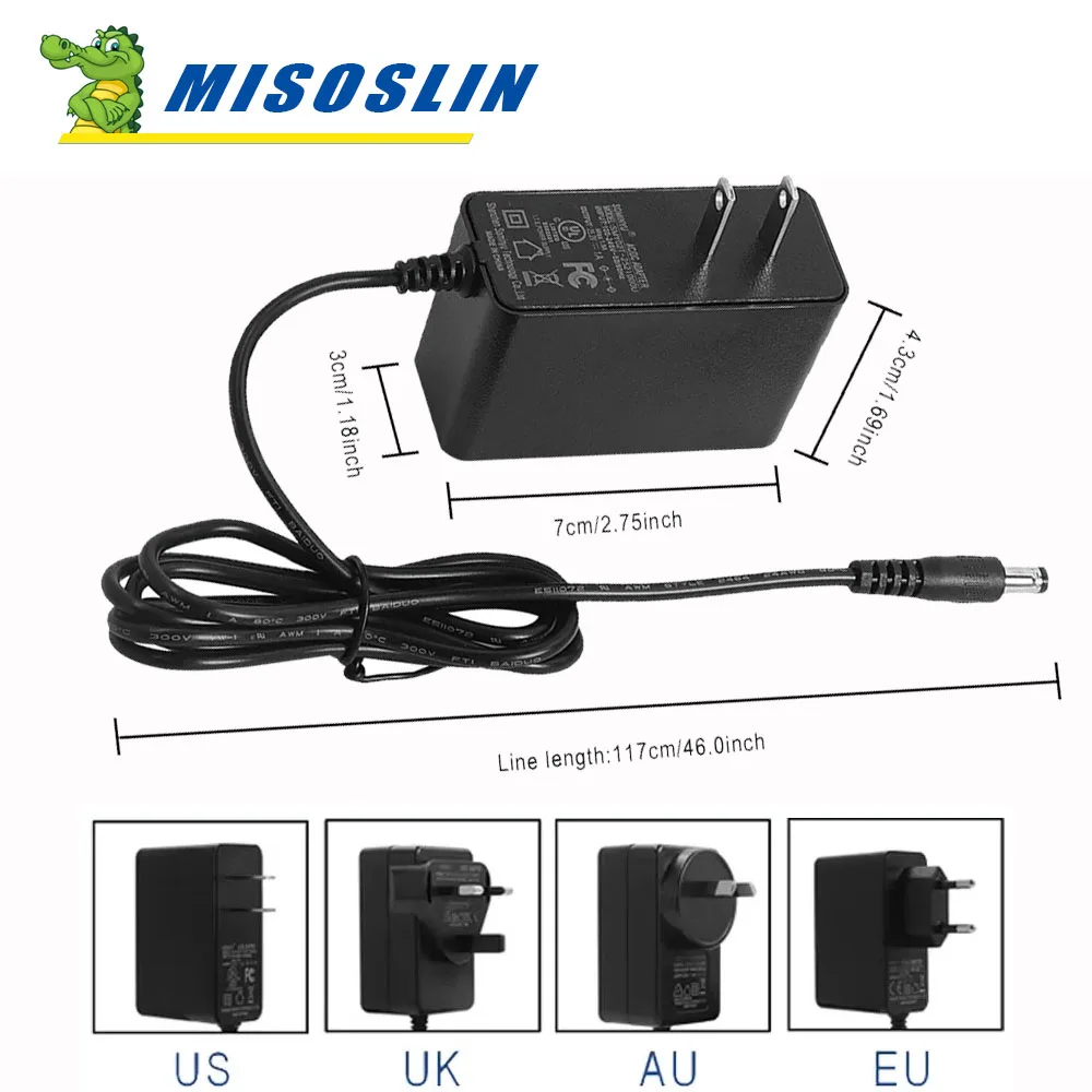 Battery Power Adapter Electric Scooter 25.2V1A Charger For Ninebot by Segway Zing E8 E10 E12 C8 C9 C10 C20 US/ EU/ UK/AU Plug