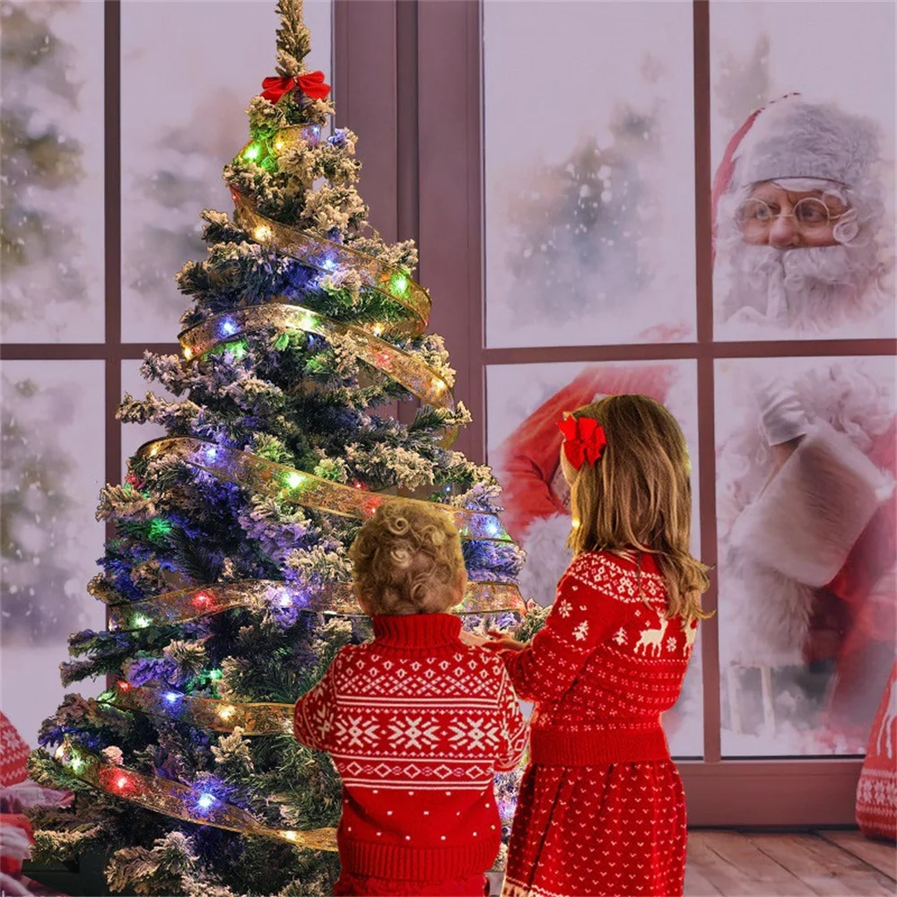 10 متر LED الشريط شجرة عيد الميلاد الحلي للمنزل DIY الانحناء ضوء سلسلة نافيداد السنة الجديدة 2026 الجنية أضواء عيد الميلاد الديكور